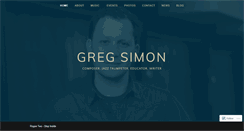 Desktop Screenshot of gregsimonmusic.com