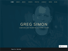 Tablet Screenshot of gregsimonmusic.com